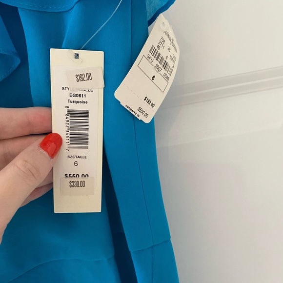 Tiered ruffle blue dress - Picture 6 of 6